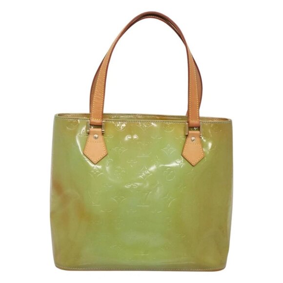 LOUIS VUITTON Monogram Vernis Houston Hand Bag Baby Blue M91005 LV Auth gh116 - Picture 2 of 16